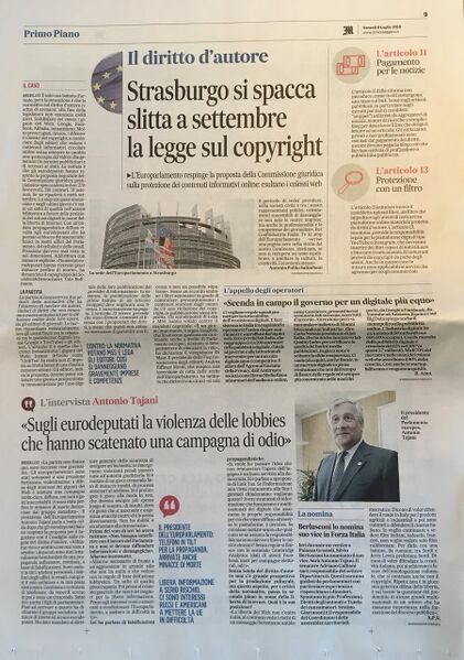 File:180706 Il Messaggero.jpg
