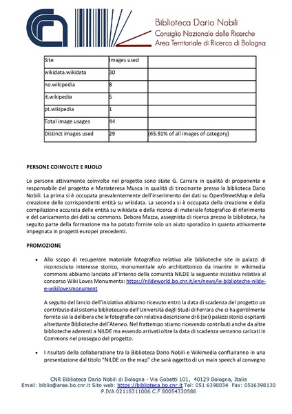 File:Relazione MAB2022 Progetto GLAM NILDE BIBLIO DARIONOBILI.pdf