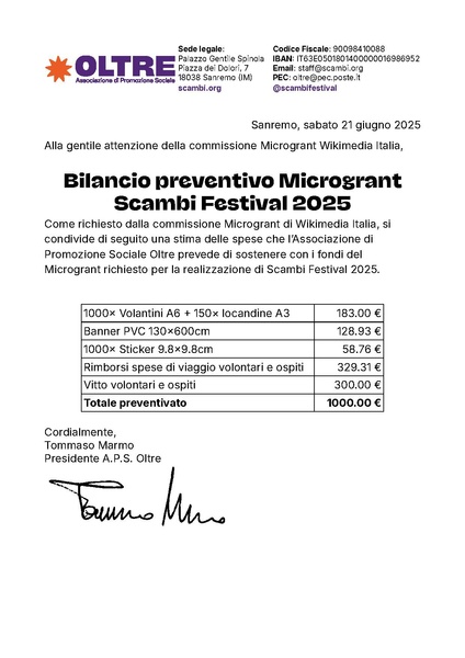 File:Bilancio preventivo Scambi Festival 2025 per Microgrant Wikimedia Italia.pdf