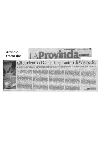File:Articolo LaProvinciaPavese 14mag2012 pag15 AutoriInWikipedia.pdf