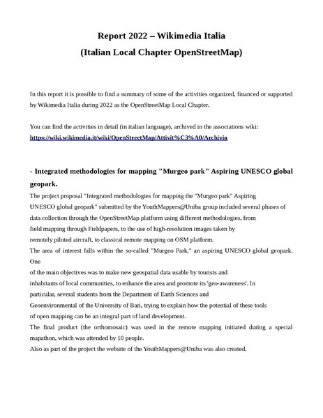 File:Report Wikimedia Italia - OSM activities 2022.pdf