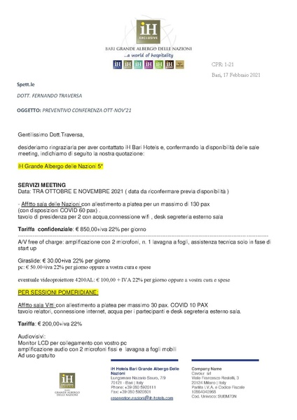 File:Preventivo Hotel delle Nazioni Linux Day Bari 2021.pdf