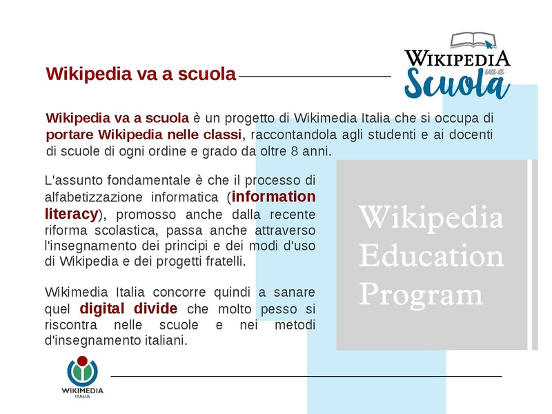 File:Wikimedia e scuola, presentazione generale 2015.pdf