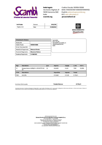 File:Scambi Festival 2022 - Rendicontazione spese.pdf