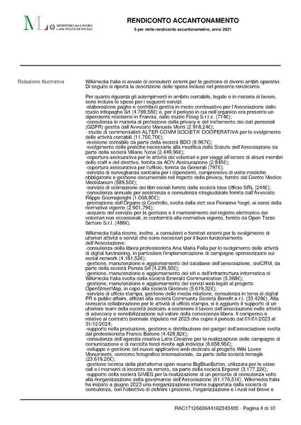 File:Rendicontazione 5x1000 accantonamento anno finanziario 2021.pdf